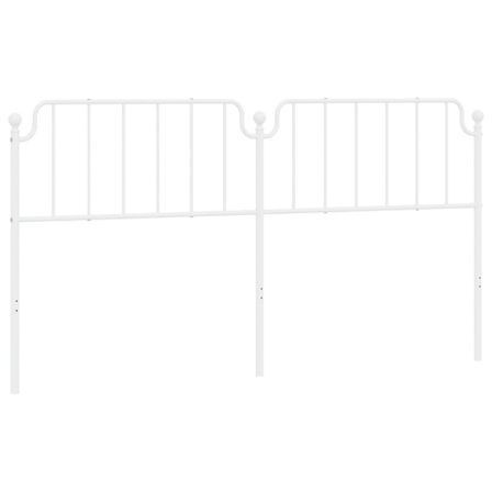 Tête de lit métal blanc 200 cm