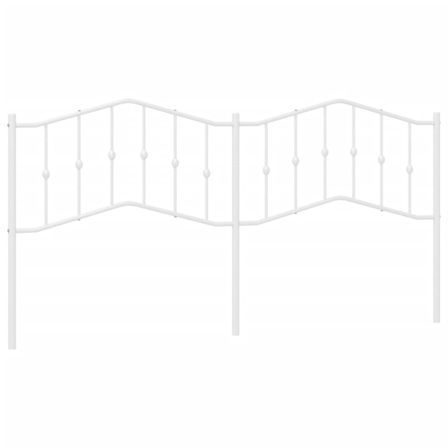Tête de lit métal blanc 200 cm