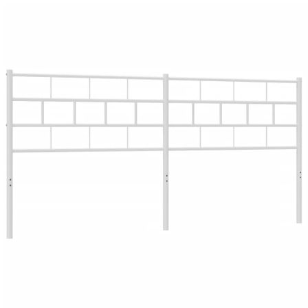 Tête de lit métal blanc 200 cm