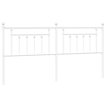 Tête de lit métal blanc 200 cm