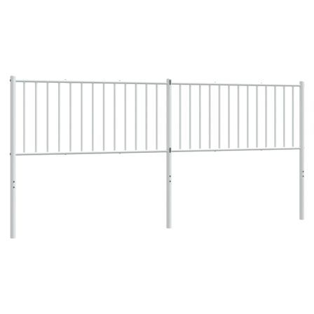 Tête de lit métal blanc 200 cm