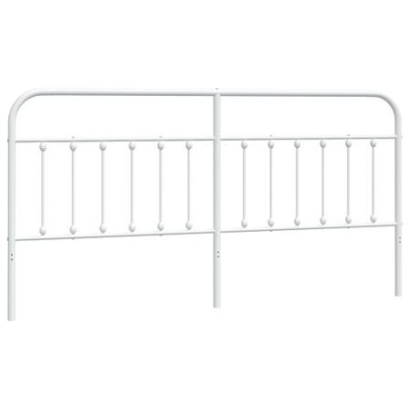 Tête de lit métal blanc 200 cm