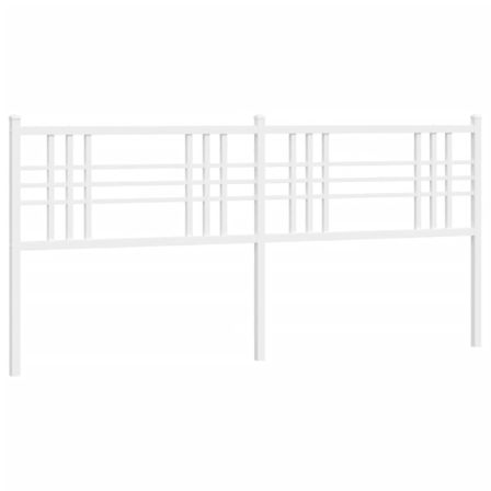 Tête de lit métal blanc 200 cm