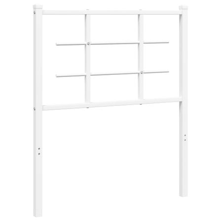 Tête de lit métal blanc 75 cm