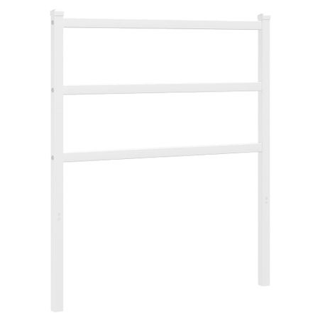 Tête de lit métal blanc 75 cm