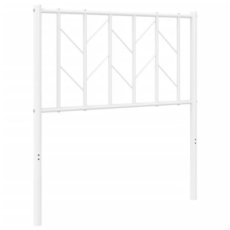 Tête de lit métal blanc 75 cm