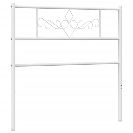 Tête de lit métal blanc 75 cm
