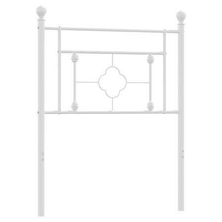 Tête de lit métal blanc 75 cm