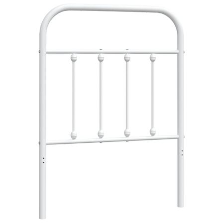 Tête de lit métal blanc 75 cm