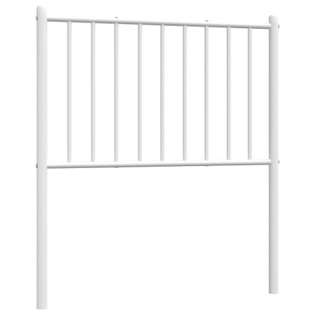 Tête de lit métal blanc 75 cm