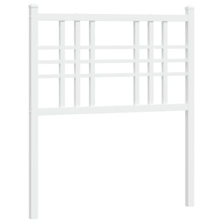 Tête de lit métal blanc 75 cm
