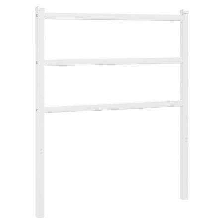 Tête de lit métal blanc 80 cm