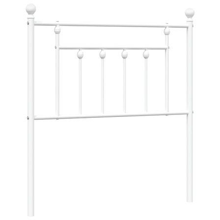 Tête de lit métal blanc 80 cm