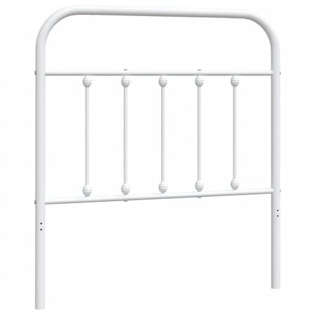 Tête de lit métal blanc 80 cm