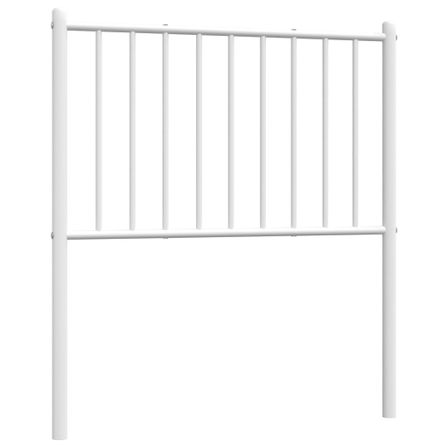 Tête de lit métal blanc 80 cm