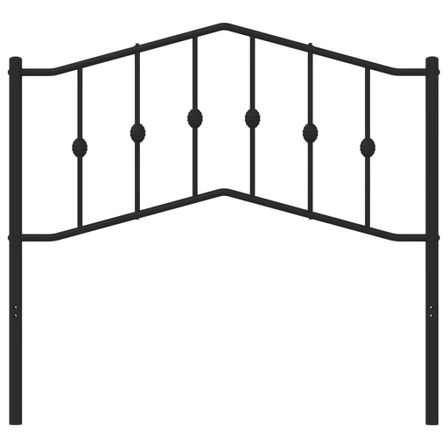 Tête de lit métal noir 100 cm