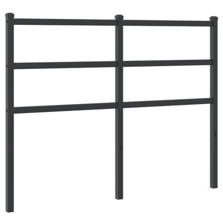Tête de lit métal noir 120 cm