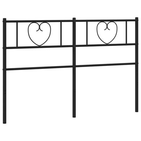 Tête de lit métal noir 120 cm