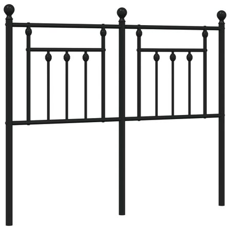Tête de lit métal noir 120 cm