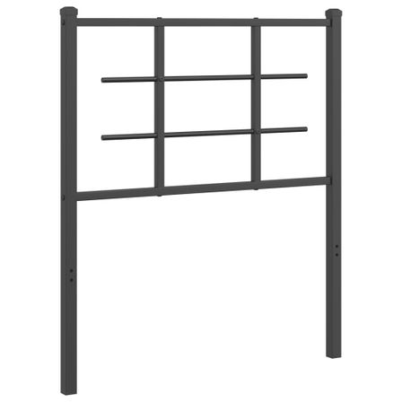 Tête de lit métal noir 75 cm