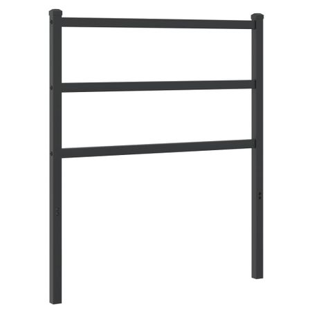 Tête de lit métal noir 75 cm