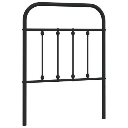 Tête de lit métal noir 75 cm