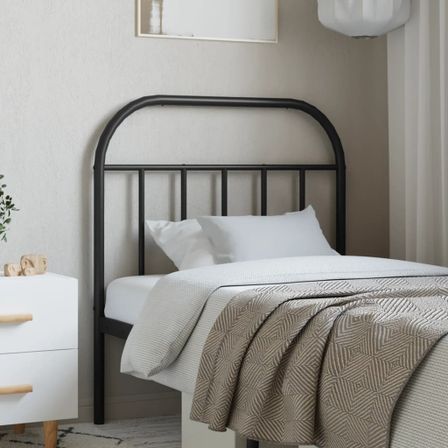 Tête de lit métal noir 80 cm