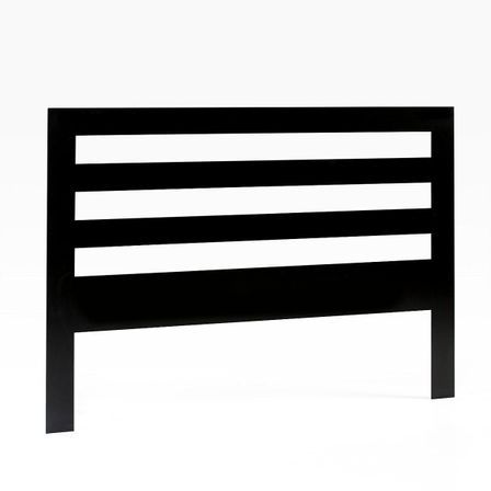 Tête de lit moderne métal noir Shane 160