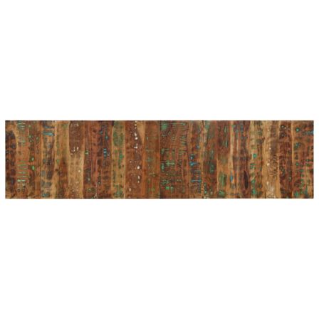 Tête de lit multicolore 200 cm bois massif récupération