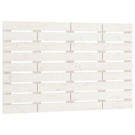Tête de lit murale Blanc 106x3x63 cm Bois massif de pin