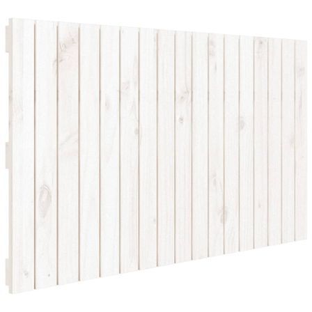 Tête de lit murale Blanc 108x3x60 cm Bois massif de pin