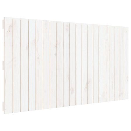 Tête de lit murale Blanc 127,5x3x60 cm Bois massif de pin