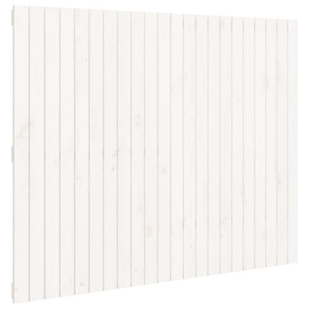 Tête de lit murale Blanc 140x3x110 cm Bois massif de pin