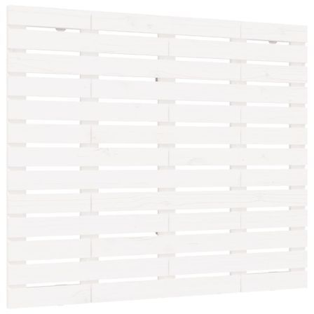 Tête de lit murale Blanc 141x3x91,5 cm Bois massif de pin