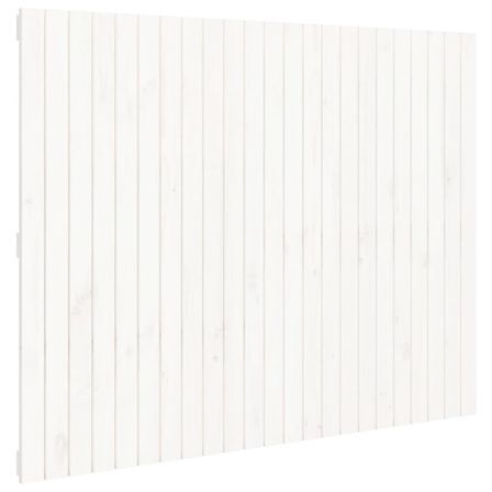 Tête de lit murale Blanc 146,5x3x110 cm Bois massif de pin