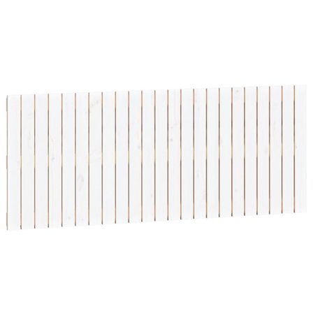 Tête de lit murale Blanc 147x3x60 cm Bois massif de pin