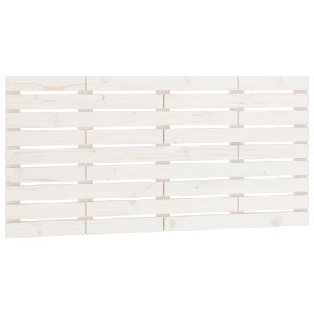 Tête de lit murale Blanc 156x3x63 cm Bois massif de pin