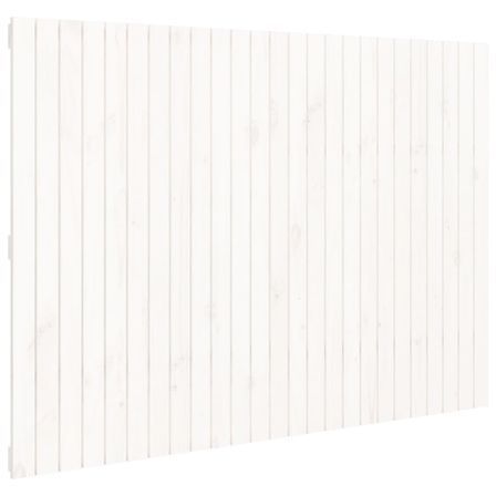 Tête de lit murale Blanc 159,5x3x110 cm Bois massif de pin
