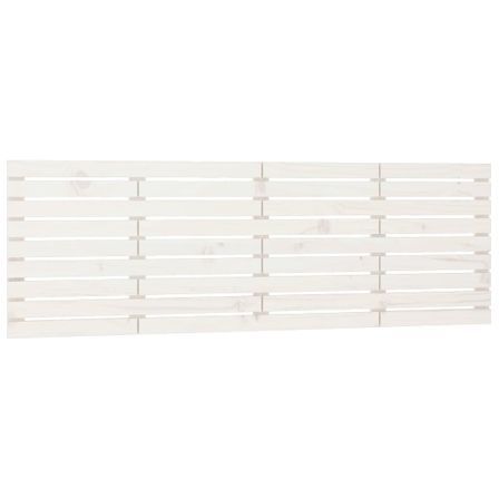 Tête de lit murale Blanc 166x3x63 cm Bois massif de pin