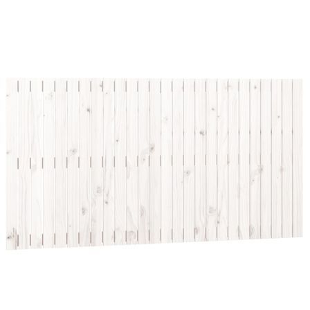 Tête de lit murale Blanc 166x3x90 cm Bois massif de pin