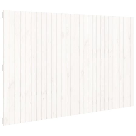 Tête de lit murale Blanc 185x3x110 cm Bois massif de pin