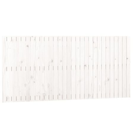 Tête de lit murale Blanc 185x3x90 cm Bois massif de pin