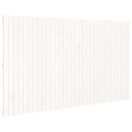 Tête de lit murale Blanc 204x3x110 cm Bois massif de pin