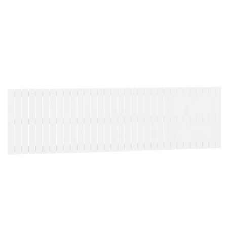 Tête de lit murale Blanc 204x3x60 cm Bois massif de pin