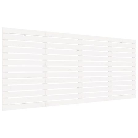 Tête de lit murale Blanc 206x3x91,5 cm Bois massif de pin
