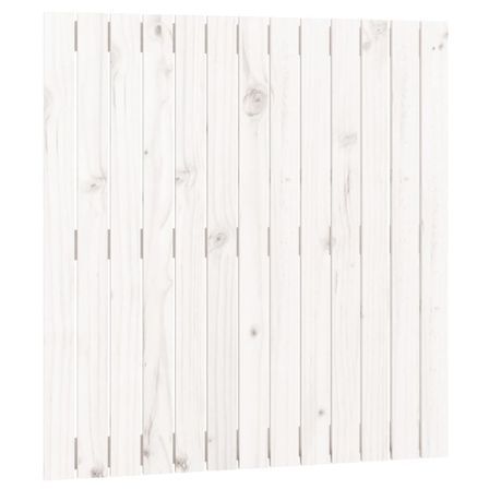 Tête de lit murale Blanc 82,5x3x90 cm Bois massif de pin