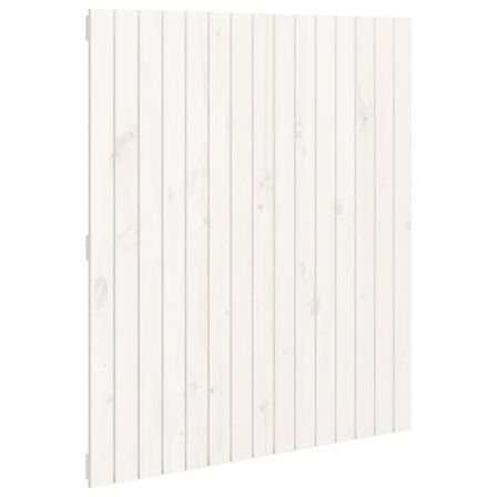 Tête de lit murale Blanc 95,5x3x110 cm Bois massif de pin