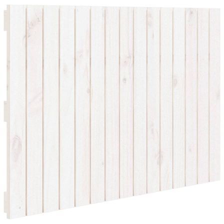 Tête de lit murale Blanc 95,5x3x60 cm Bois massif de pin