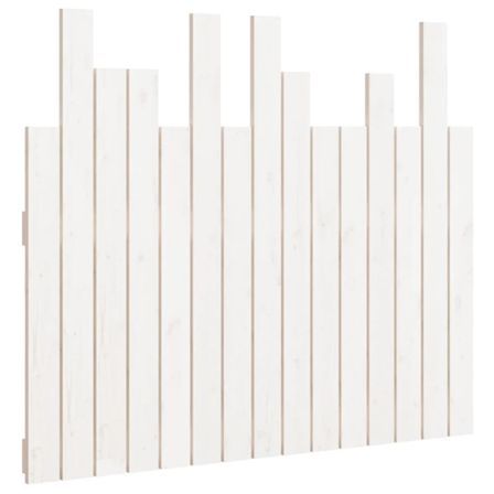 Tête de lit murale Blanc 95,5x3x80 cm Bois massif de pin