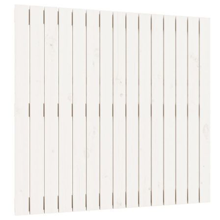 Tête de lit murale Blanc 95,5x3x90 cm Bois massif de pin